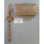 9ct gold ladies wristwatch. (B.P. 21% + VAT)