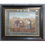After Millais, 'The Gleaners', a pair, coloured prints. 39x50cm approx. Framed and glazed (2) (B.