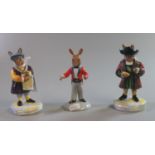 Three Royal Doulton 'Bunnykins' bone china figurines, to include: 'Christopher Columbus', 'The