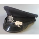 Maltese police officer's cap with cast metal badge. (B.P. 21% + VAT)