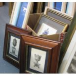 Box of assorted furnishing pictures, various. (B.P. 21% + VAT)