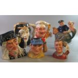 Collection of Royal Doulton character jugs and other items, to include: 'The Chef', The