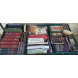 Three crates of assorted mainly hardback books including: 'The British Encyclopaedia of Medical