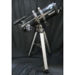 Helios telescope (D114MM-F100MM Coated Optics) on tripod stand. (B.P. 21% + VAT)