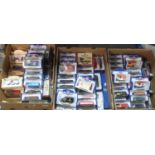 Three boxes of promotional diecast model vehicles, all appearing in original boxes to include;