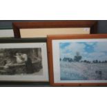 Group of larger furnishing pictures - five. framed (5) (B.P. 21% + VAT)