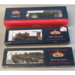 Three Bachmann Branch-line 1:76/OO scale model locomotives, in original boxes, to include: 2-6-00