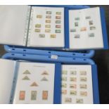 All world collection of used stamps on pages in twenty blue files, many 100s of stamps, all used