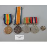 First World War medal pair awarded to Private G Briers, East Kent Regiment, to include: 1914-18