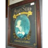 Framed advertising panel for Pear's Soap 'Flourish commerce and let the country live, a speciality