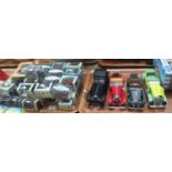A tray of Oxford Commercials scale 1:74 vehicles and accessories to include: tractors, cars,
