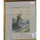 Abraham Hulk, 1851-1922, Madley Hereford. Watercolours, signed. 25x17cm approx. Framed and