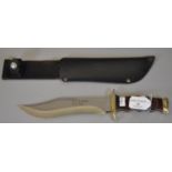 Andujar Spanish bowie knife, with scabbard. (B.P. 21% + VAT)