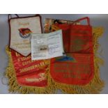 Box file comprising original 'Cold War' period pennant and banners, to include: 'Brigade Der