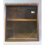 Early 20th century oak framed table top advertising glazed cabinet, 'Brookbanks Defiance Cutlery,'