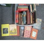 Box of vintage hardback books, some children's: 'First Whisper of the Wind in the Willows' Kenneth