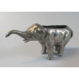 Victorian pewter pin cushion in the form of an elephant. (B.P. 21% + VAT)