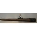 19th Century military telescope marked 1677, with crow's foot. (B.P. 21% + VAT)