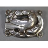 Georg Jensen, stamped 'Denmark 830S, 209', Danish silver dove of peace brooch. (B.P. 21% + VAT)