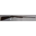 Vintage underlever action air rifle. un-named. Damaged stock, stamped 'E Anson & Co. Steel House