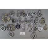 Bag of police cap badges, to include: West Mercia, Birmingham City, Mid Wales, Sussex etc. (B.P. 21%