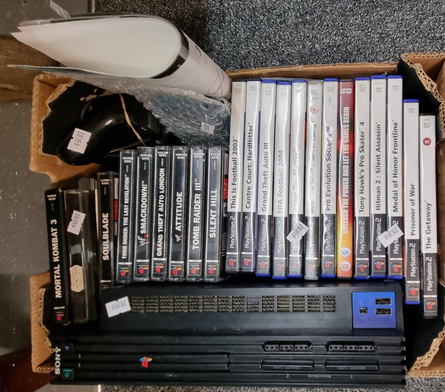 Collection of Play Station I and II computer games, to include: 'Fifa Football 2004', 'Grand Theft