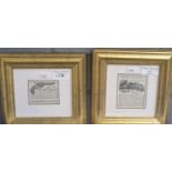 Two framed periodical advertisements from the 19th century, to include: 'Colt's Double Action Army