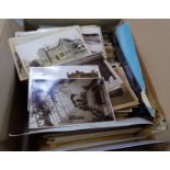 Box of Great Britain and Foreign postcards, mostly topographical, many 100s. (B.P. 21% + VAT)