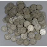 Collection of pre 1947 silver Florins, 1940-1946. 99 approximately. (B.P. 21% + VAT)