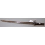 World War I American bayonet dated 1917 (missing scabbard). (B.P. 21% + VAT)