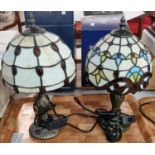 Two similar modern 'Tiffany' style table lamps. (2) (B.P. 21% + VAT)