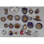 Collection of assorted Royal British Legion and other military type pin badges, National Service,