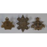 Highland Cyclist battalion cap badge and two Army Cyclist Corp cap badges. (3) (B.P. 21% + VAT)