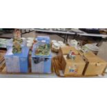 Two trays of Lilliput Lane cottages in original boxes and packaging, five '2005-2006 Collectors