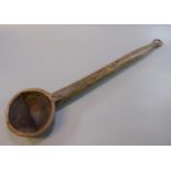 Large traditional wooden cawl spoon with hanging loop. 49cm long approx. (B.P. 21% + VAT)