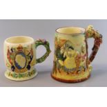 Crown Devon Fielding's commemorative musical jug 'God Save the King', together with another