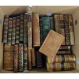Box of antiquarian books: 'History of England', Sir James Macintosh, published 1830, 'Familiar
