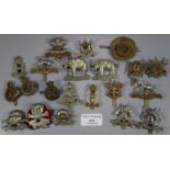 Small collection of British military cap badges, WWI period cavalry. (B.P. 21% + VAT)