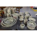 Four trays of Portmeirion pottery 'The Botanic Garden' design items to include: mixing bowl,