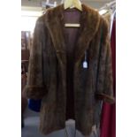 Dark brown vintage fur coat. (B.P. 21% + VAT)