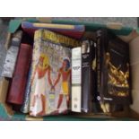 Box of vintage hardback books to include: 'Treasures of the Habsburgs', 'French Art' by Andre