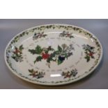 Portmeirion 'The Holly and the Ivy' turkey platter. 51x39cm approx. (B.P. 21% + VAT)