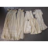 Small collection of late 19th/early 20th Century children's clothing including: christening gowns