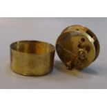 Reproduction brass cylindrical sextant with outer cover. (B.P. 21% + VAT)
