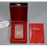 Vintage gold plated St Dupont of Paris lighter in original box. (B.P. 21% + VAT)