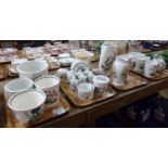 Four trays of Portmeirion ‘Botanic Garden’ china: vases, planters, storage jars, spice/herb jars,