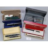 Box of assorted pens, to include: Sheaffer, Conway Stewart, Parker etc. (B.P. 21% + VAT)