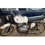 1957 250ccs Gilera 'Americano Export', four stroke twin cylinder motorcycle. Restoration project.