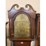 18th/19th century oak cased eight day long case clock, the face marked David Bowen, Swansey (sic),