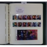 Great Britain collection in boxed green album with u/m mint stamps and miniature sheets for the